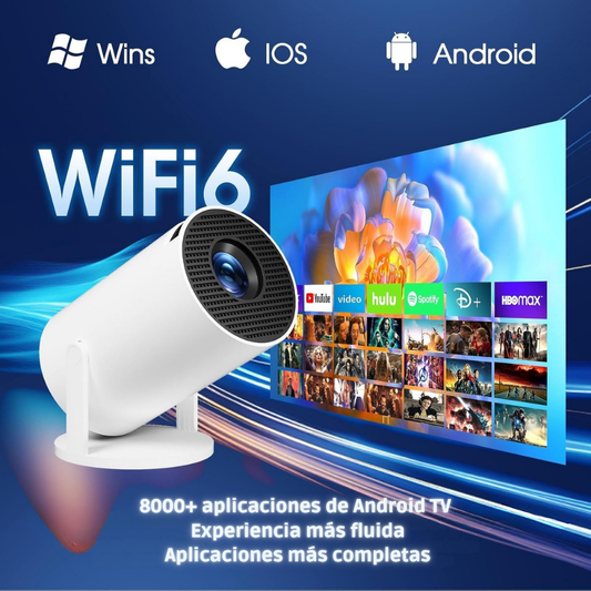 Proyector Portátil 1080P – Convierte cualquier habitación en un cine en casa